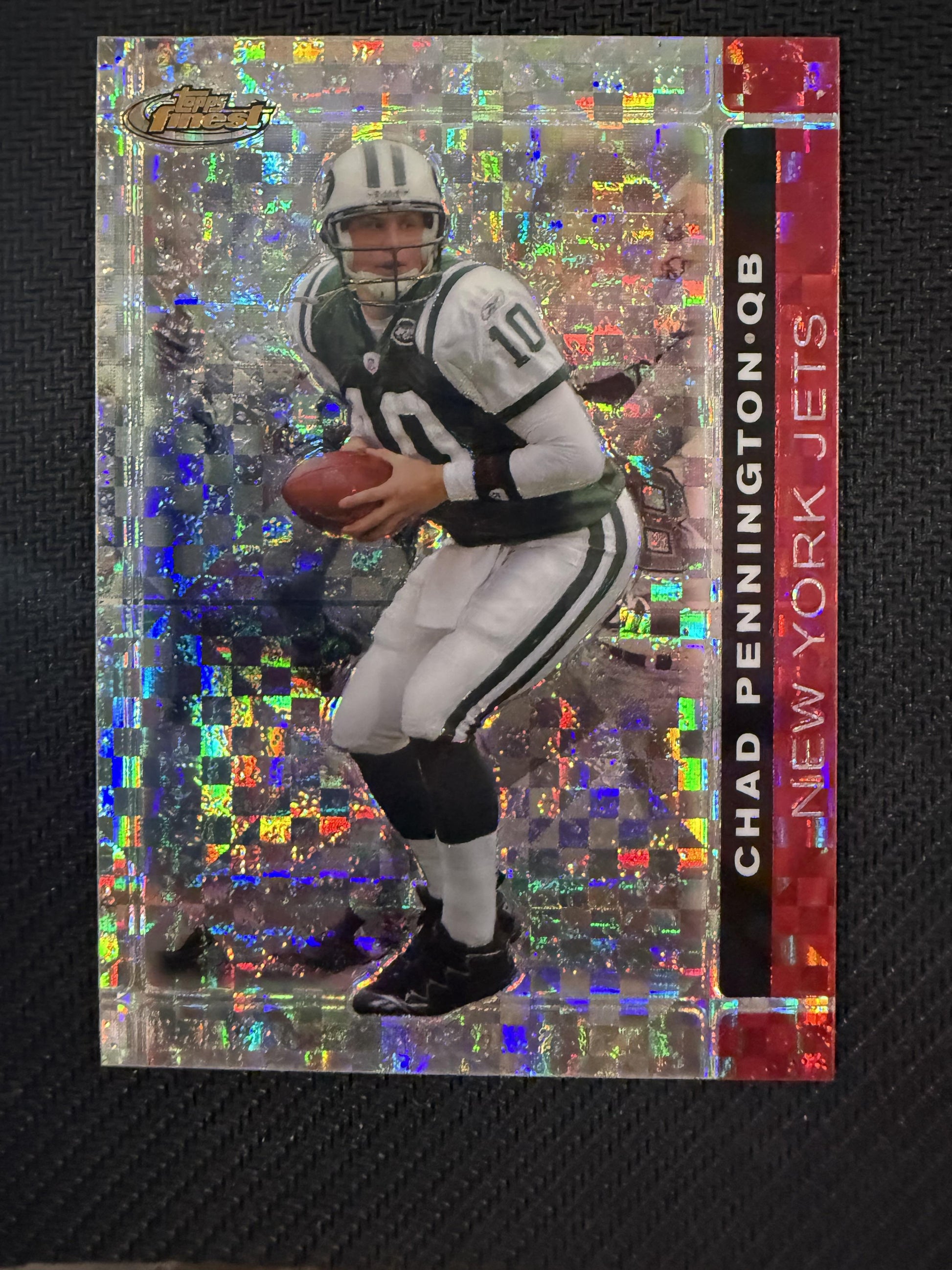#20 Chad Pennington 2007 Finest SN #/25 New York Jets sports Xfractors