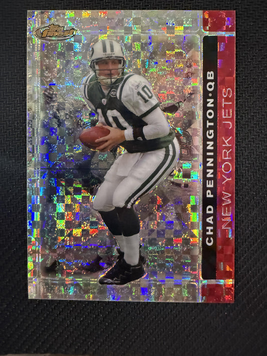 #20 Chad Pennington 2007 Finest SN #/25 New York Jets sports Xfractors