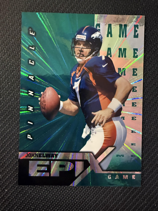#E20 John Elway 1997 Pinnacle Certified Denver Broncos sports Epix Emerald