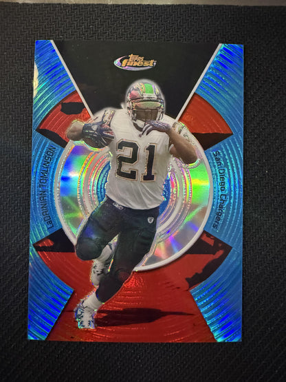 #26 LaDainian Tomlinson 2005 Finest SN #/299 San Diego Chargers Blue Refractors
