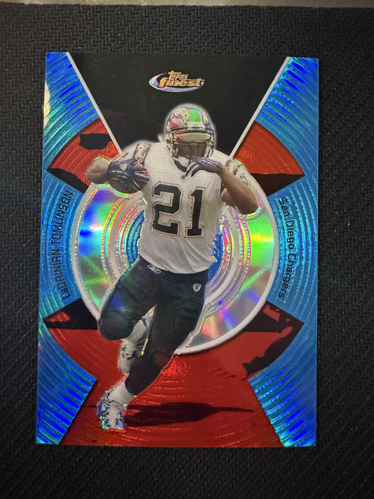 #26 LaDainian Tomlinson 2005 Finest SN #/299 San Diego Chargers Blue Refractors
