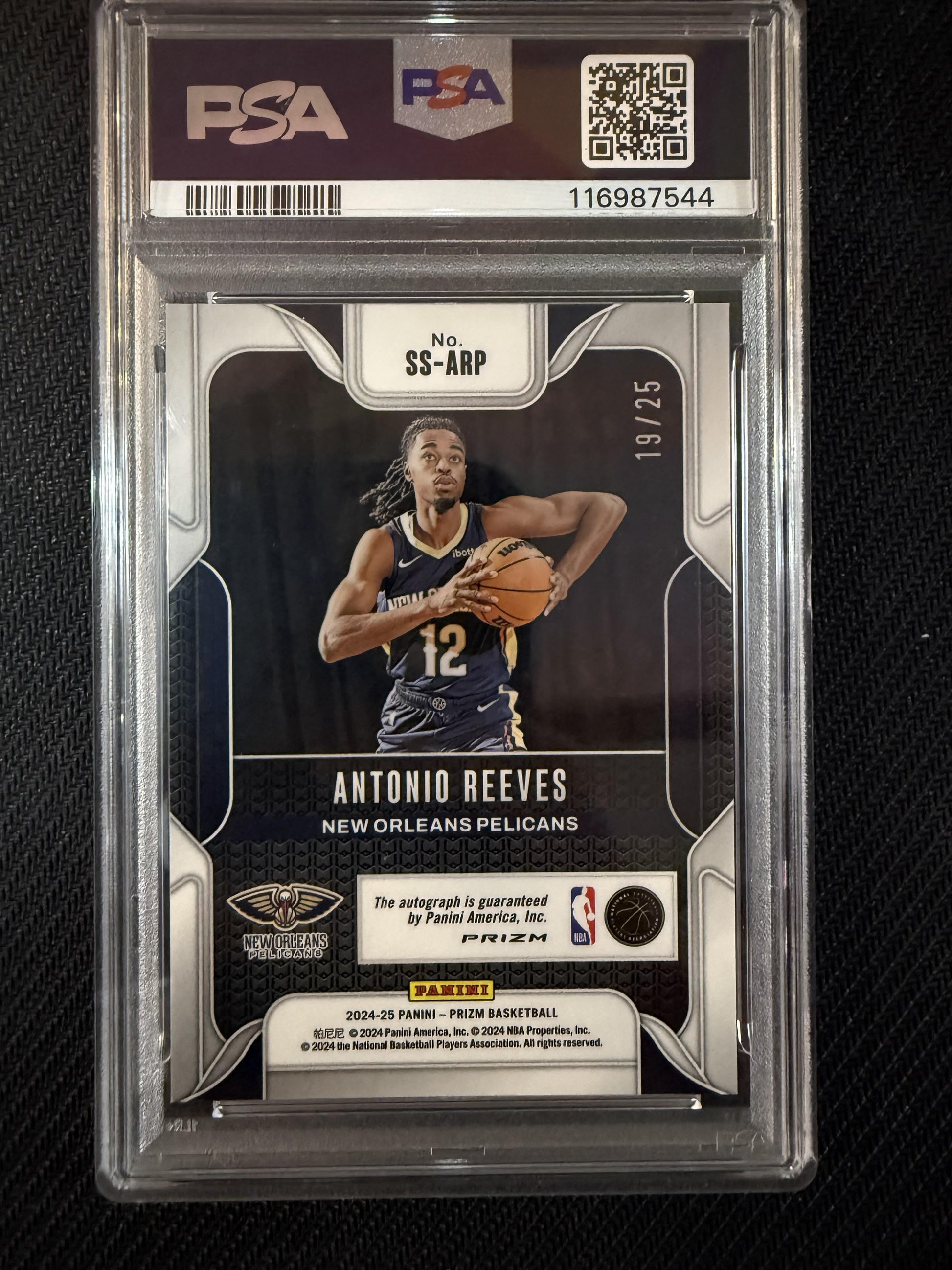 #SS-ARP Antonio Reeves 2024-25 Panini Prizm Auto /25 Sensational Signatures Mojo