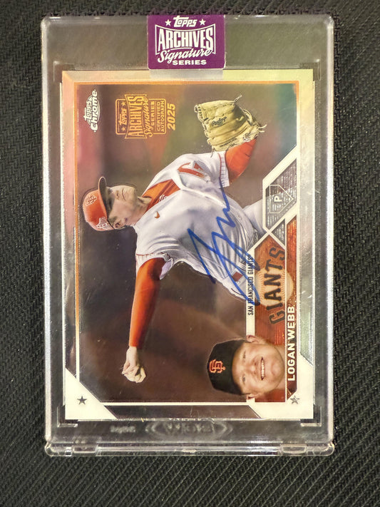 #32 LOGAN WEBB 2025 TOPPS ARCHIVES SIGNATURE SERIES AUTO /60