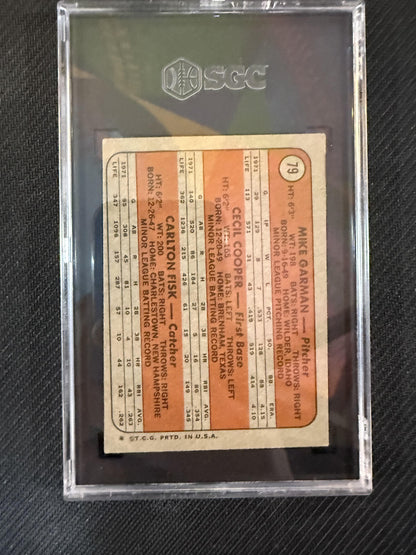 #79 GARMAN/COOPER/FISK 1972 TOPPS ROOKIES STARS SGC 3.5