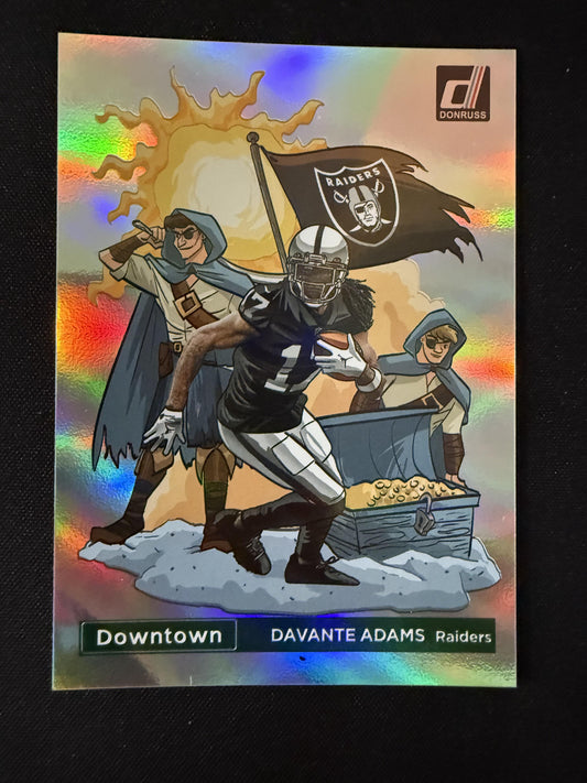 #D-19 Davante Adams 2023 Donruss Las Vegas Raiders sports Downtown!