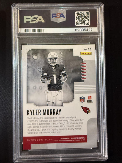 #13 Kyler Murray 2019 Panini Absolute /10 Cardinals Introductions Spectrum Gold