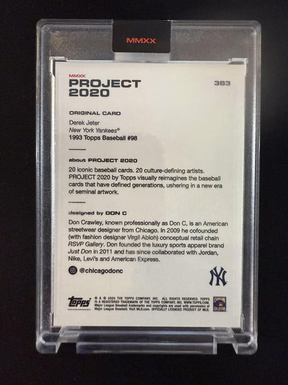 #383 Derek Jeter 2020 Topps Project 2020 New York Yankees sports