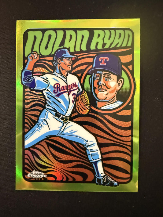 #UV-11 Nolan Ryan 2024 Topps Chrome Texas Rangers sports Ultraviolet All-Stars