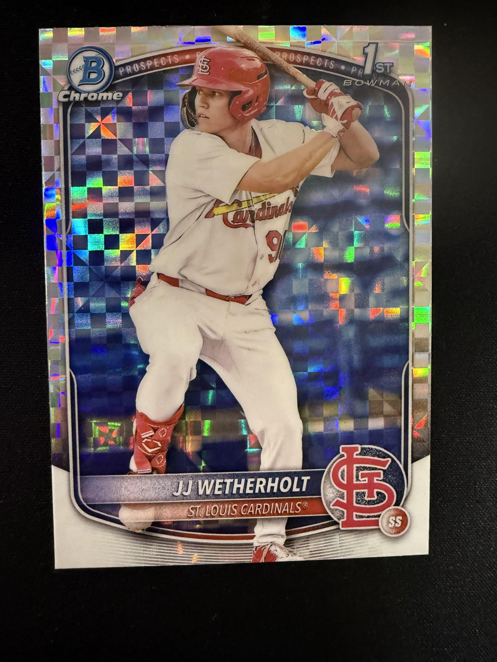#BCP-22 JJ Wetherholt 2025 Bowman St. Louis Cardinals X-Fractor