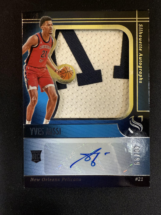 #SIL-MIS YVES MISSI 2024 PANINI SILHOUETTE  PATCH AUTOGRAPH /99