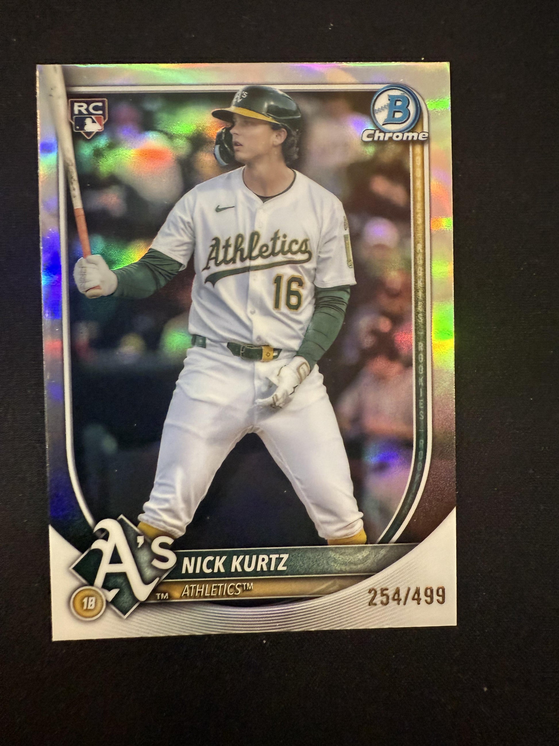 #93 NICK KURTZ 2025 BOWMAN CHROME REFRACTOR /499
