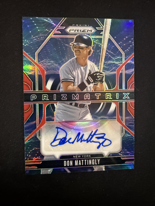 #PA-DM DON MATTINGLY 2025 PANINI PRIZM PRIZMATRIX AUTO /99