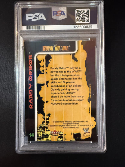 #14 Randy Orton 2002 Fleer WWE Royal Rumble RC Rookie sports