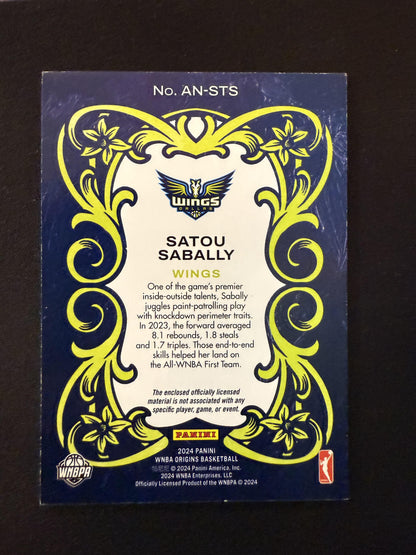 #AN-STS Satou Sabally 2024 Panini Origins WNBA /10 Wings Art Nouveau Gold
