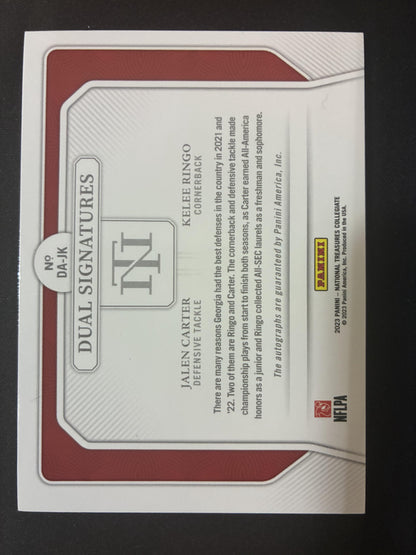 #DA-JK Carter/Ringo 2023 Panini National Treasures Collegiate Auto /99