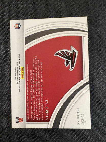 #IL-KPI Kyle Pitts 2022 Panini Immaculate Collection /5 Falcons NIKE SWOOSH