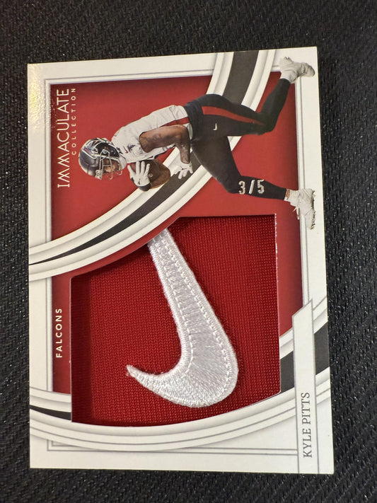 #IL-KPI Kyle Pitts 2022 Panini Immaculate Collection /5 Falcons NIKE SWOOSH