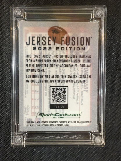 TOM BRADY 2022 JERSEY FUSION GAME WORN PATCH