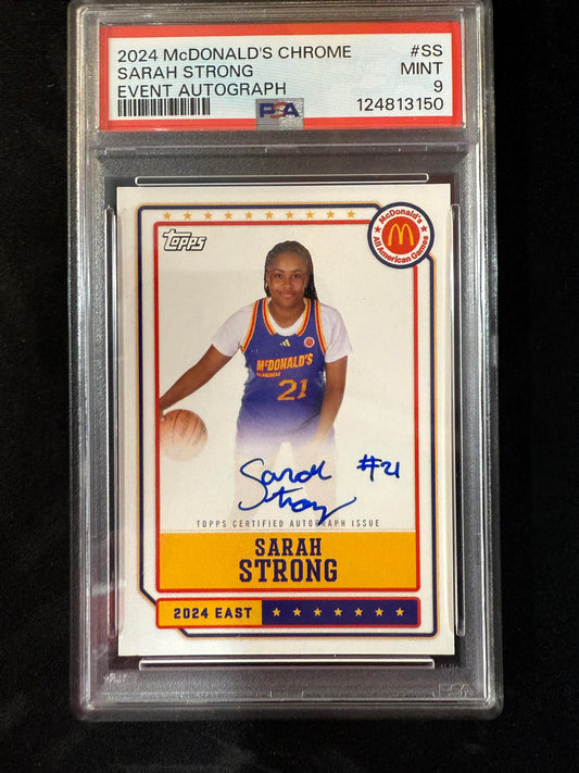 #EA-SS Sarah Strong 2024 Topps Chrome McDonald's Auto Event Autograph