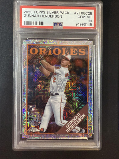#2T88C-28 Gunnar Henderson 2023 Topps Baltimore Orioles sports 1988 35th Chrome