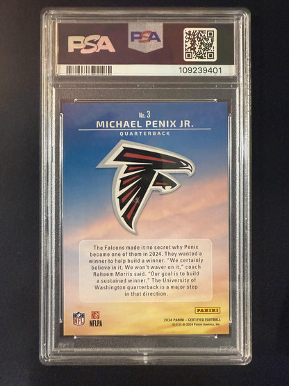 #3 Michael Penix Jr. 2024 Panini Certified Atlanta Falcons Franchise Foundations