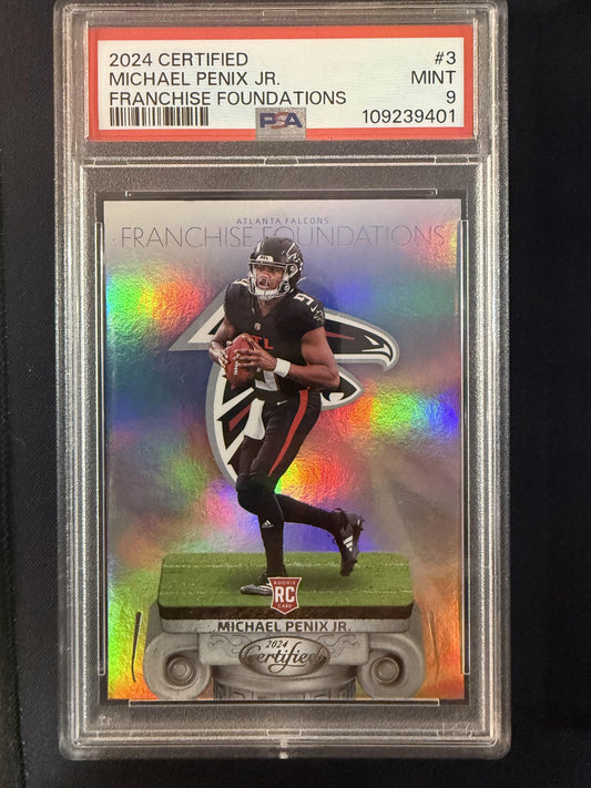 #3 Michael Penix Jr. 2024 Panini Certified Atlanta Falcons Franchise Foundations