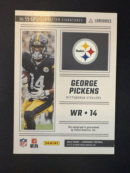 #SS-GPS George Pickens 2024 Panini Luminance Auto /100 Shutter Signatures