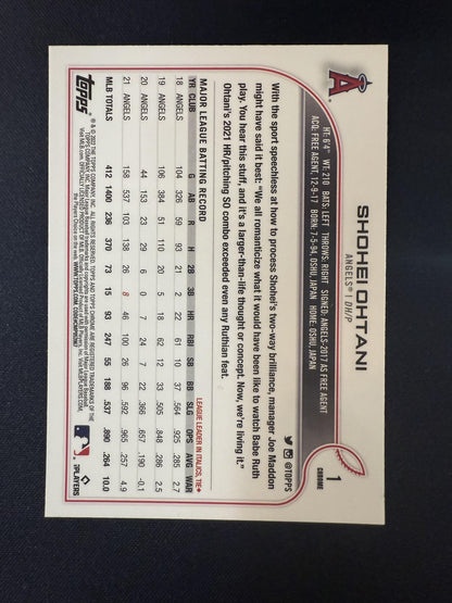 #1 Shohei Ohtani 2022 Topps Chrome Los Angeles Angels sports X-Fractor