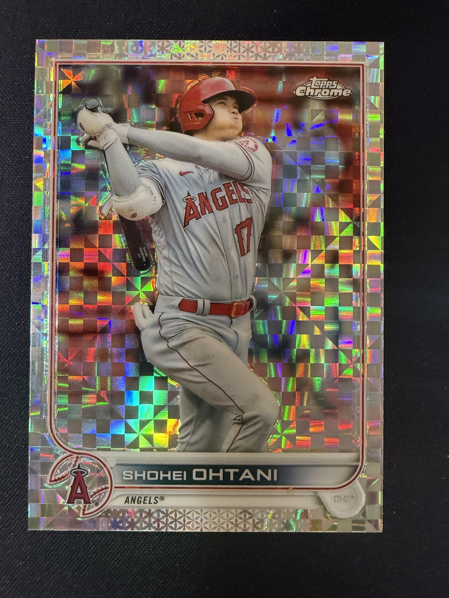 #1 Shohei Ohtani 2022 Topps Chrome Los Angeles Angels sports X-Fractor