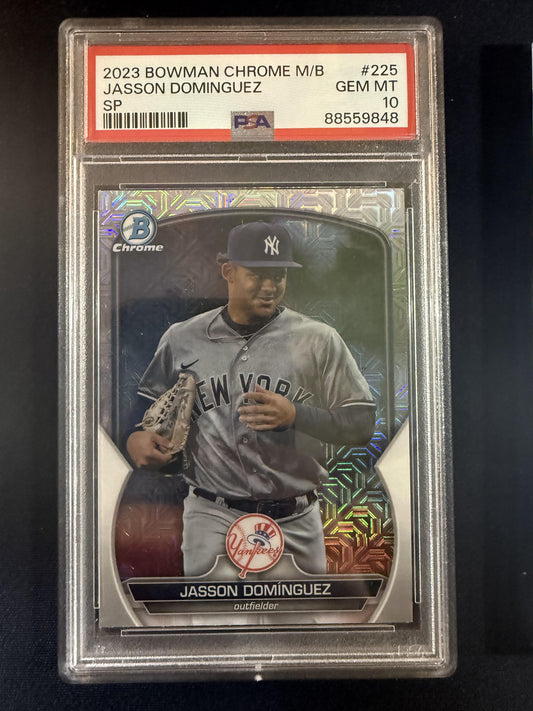 #BCP-225b Jasson Domínguez 2023 Bowman Chrome Yankees Prospects Mojo Refractor