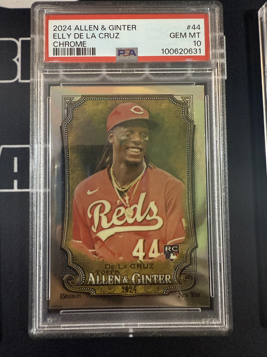 #44 Elly De La Cruz 2024 Topps Allen & Ginter RC Rookie Cincinnati Reds Chrome
