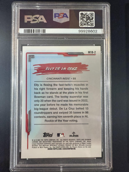 #M1B-2 Elly De La Cruz 2024 Bowman Chrome Cincinnati Reds sports My 1st Bowman