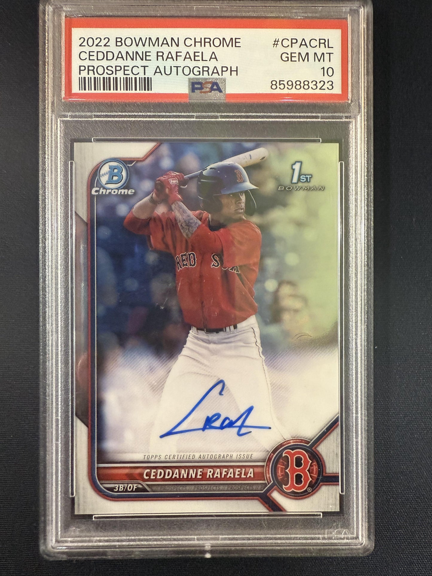 #CPA-CRL Ceddanne Rafaela 2022 Bowman Chrome Red Sox Prospect Autographs