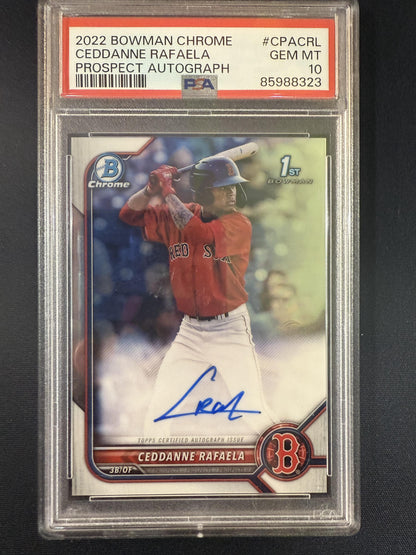 #CPA-CRL Ceddanne Rafaela 2022 Bowman Chrome Red Sox Prospect Autographs