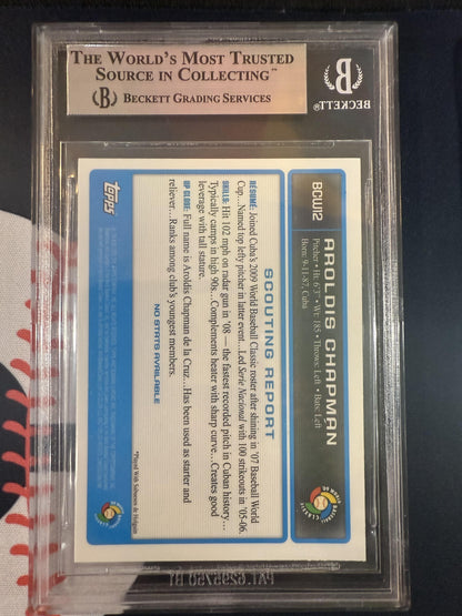 #BCW12 Aroldis Chapman 2009 Bowman Cuba sports Chrome WBC Prospects