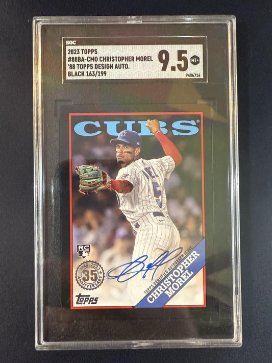 #88BA-CMO CHRISTOPHER MOREL 2023 TOPPS 88 BLACK AUTO /199