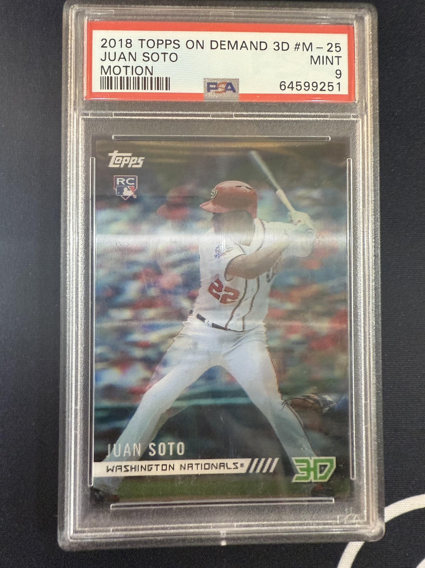 #86 Juan Soto 2018 Topps On-Demand 3D Washington Nationals sports