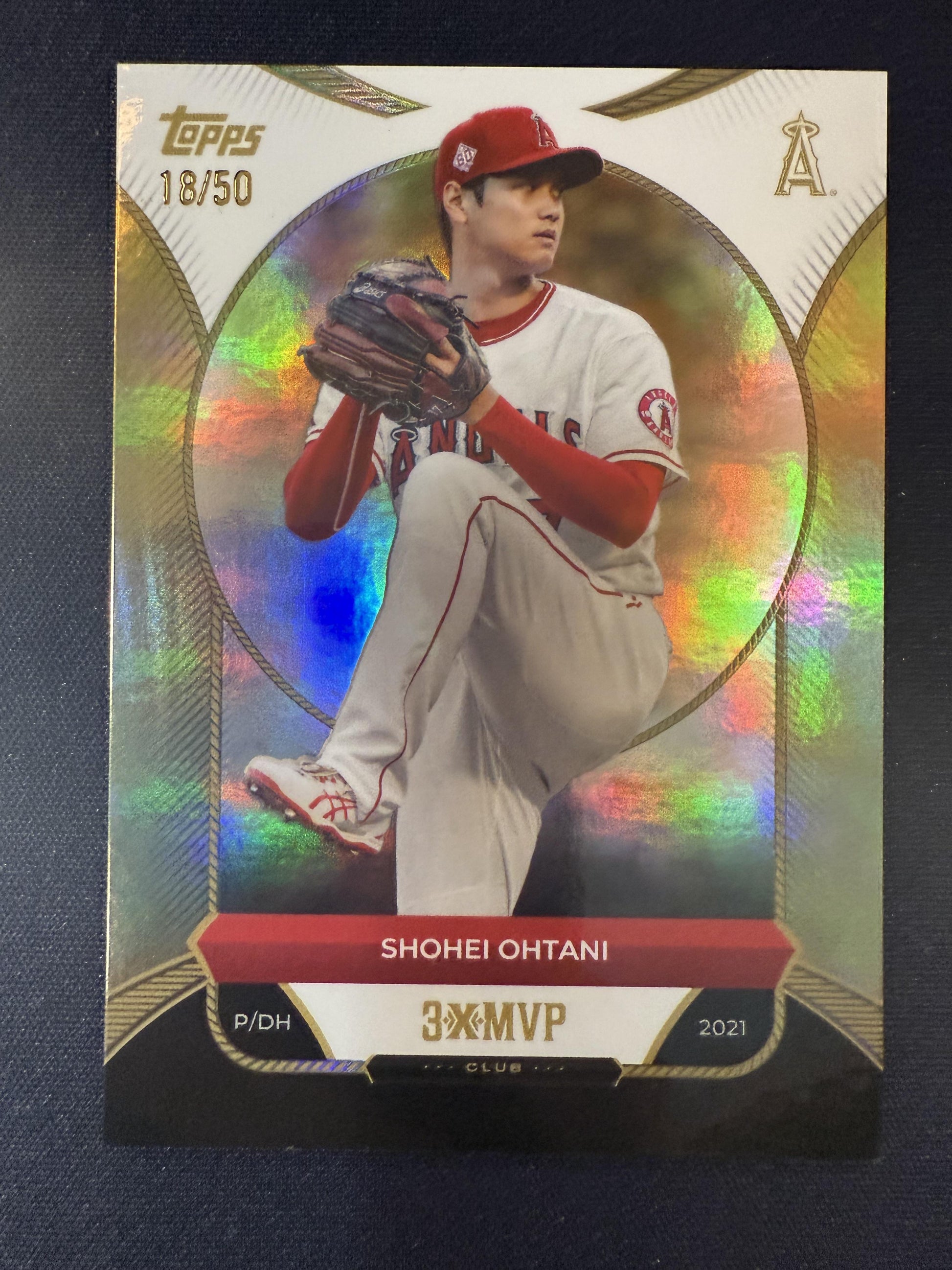#1 Shohei Ohtani 2025 Topps Welcome to the Club: 3X MVP SN #/50 Angels Gold Foil