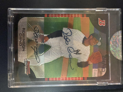 #BDP20 Robinson Cano 2006 Bowman Originals SN,AU Auto Yankees Buyback /90