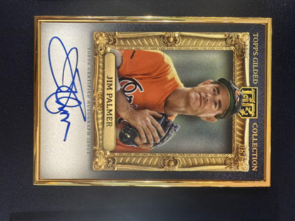 #HAFA-JP Jim Palmer 2024 Topps Gilded Collection /10 Gold Auto Onyx