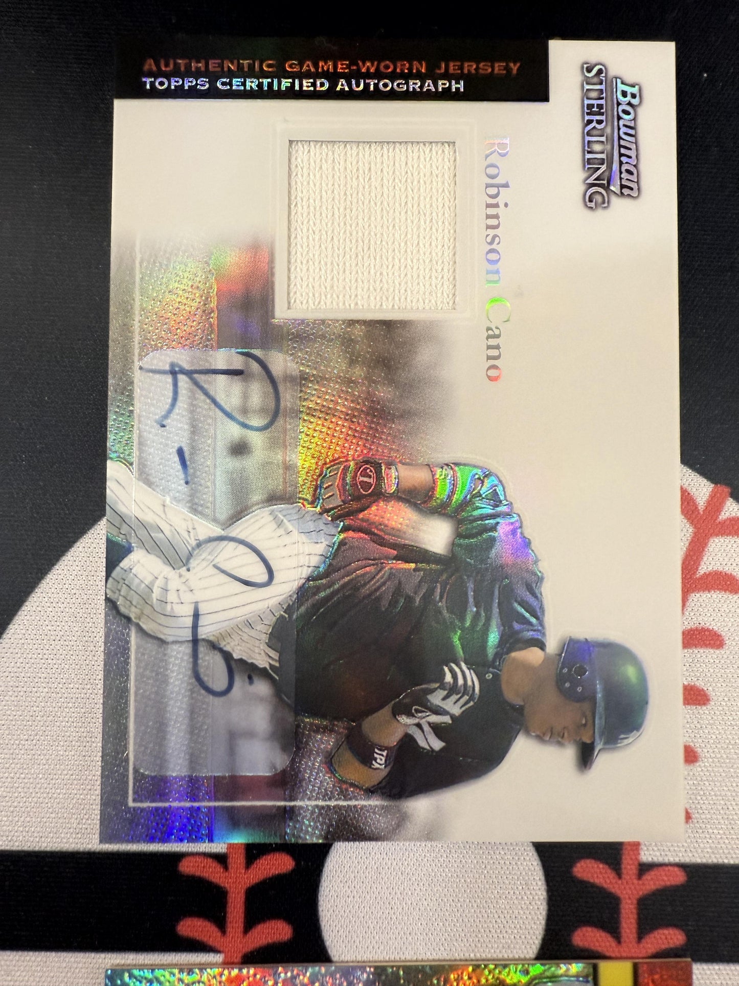 #BS-RC Robinson Cano 2004 Bowman Sterling SN,MEM,AU Auto #/199 Yankees Refractor
