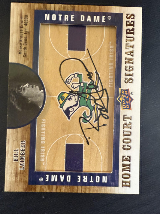 #HC-BL Bill Laimbeer 2011-12 SP Authentic Fighting Irish Home Court Signatures