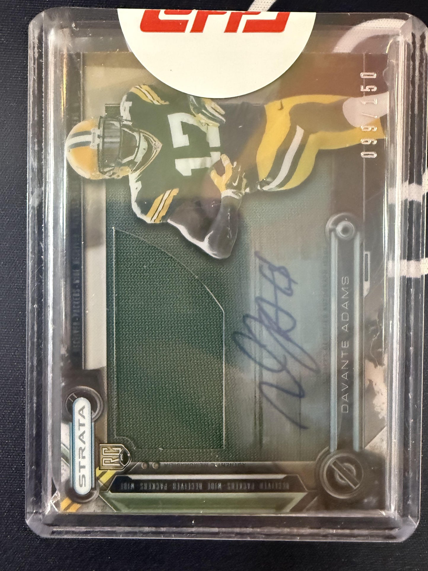 #CCAR-DA Davante Adams 2014 Topps Strata /150 Clear Cut Auto Relics Bronze