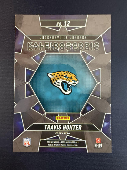 #12 Travis Hunter 2025 Panini Mosaic Jacksonville Jaguars sports Kaleidoscopic