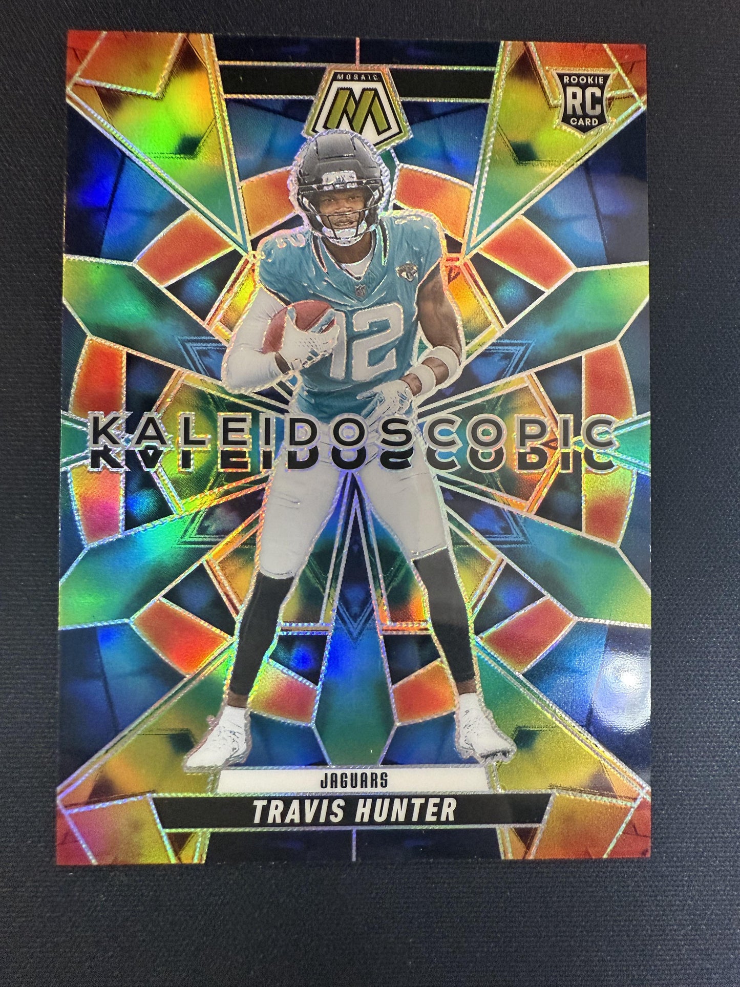 #12 Travis Hunter 2025 Panini Mosaic Jacksonville Jaguars sports Kaleidoscopic