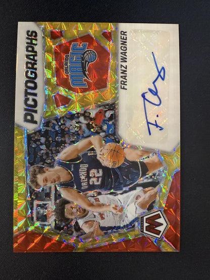 #PM-WAG Franz Wagner 2023 Panini Mosaic Auto Magic Pictographs Mosaic