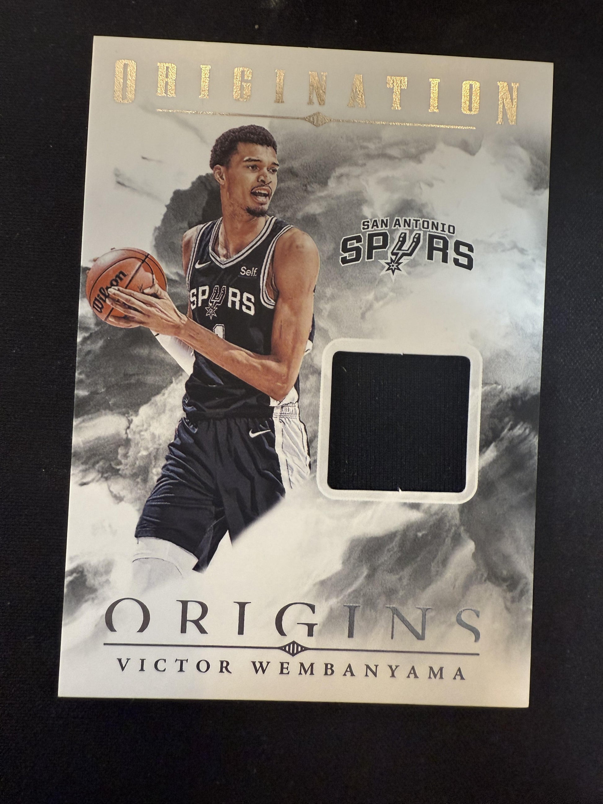 #OM-VWE Victor Wembanyama 2024-25 Panini Origins Spurs Origination Memorabilia