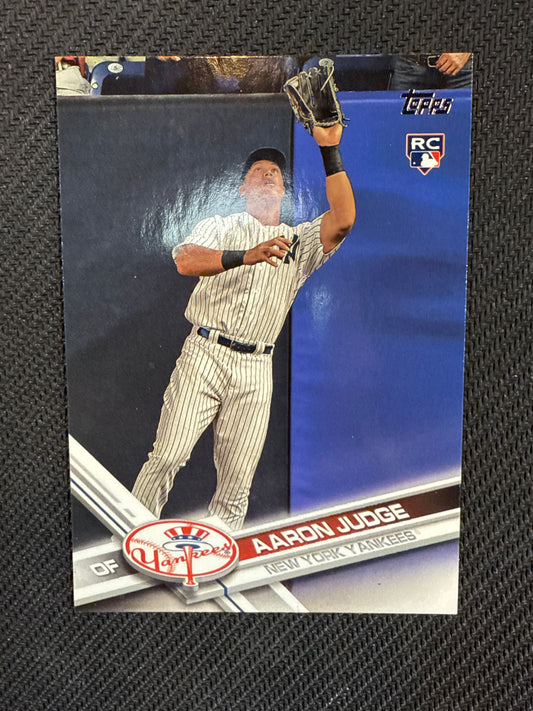 #287a Aaron Judge 2017 Topps RC Rookie New York Yankees sports