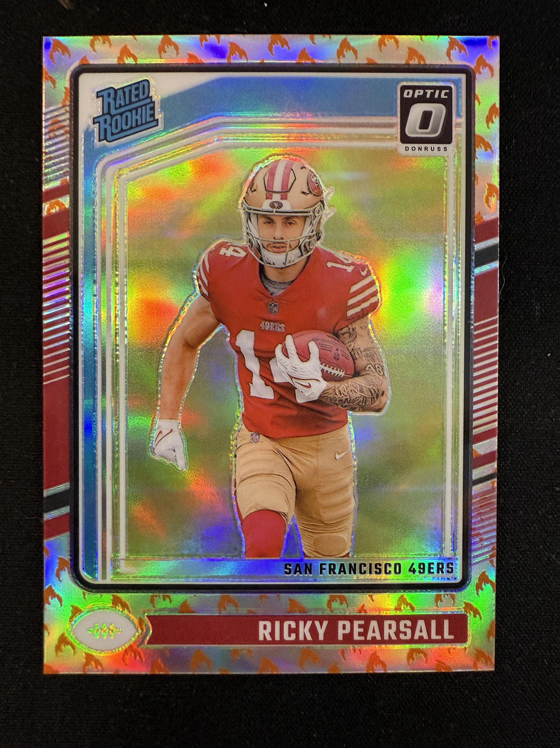 #284 Ricky Pearsall 2024 Donruss Optic San Francisco 49ers sports Fire