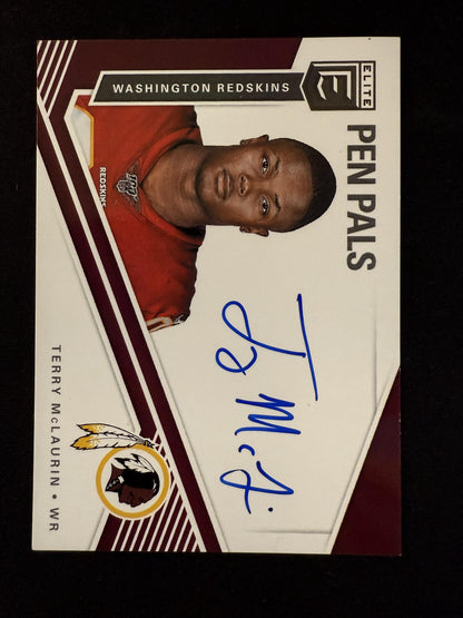 #PP-TM Terry McLaurin 2019 Donruss Elite AU Auto Washington Redskins Pen Pals